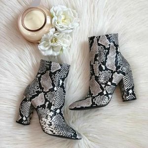 Snake skin boots